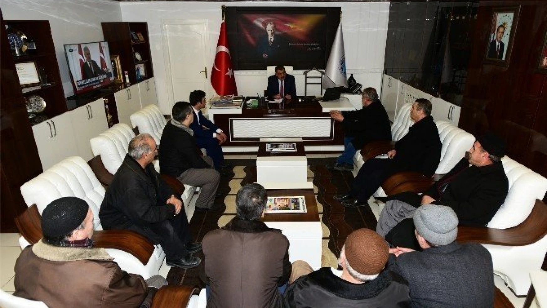 Palulular Derneği Başkanı Ataş Gürkan'ı ziyaret etti
