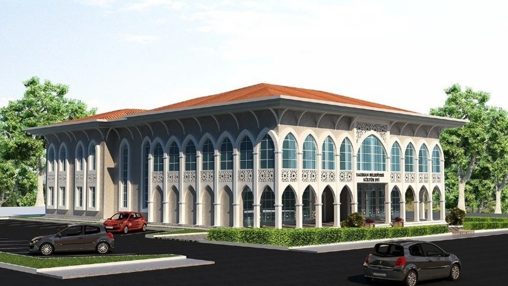 Yazıhan Kültür Merkezinin kaba inşaatı tamamlandı