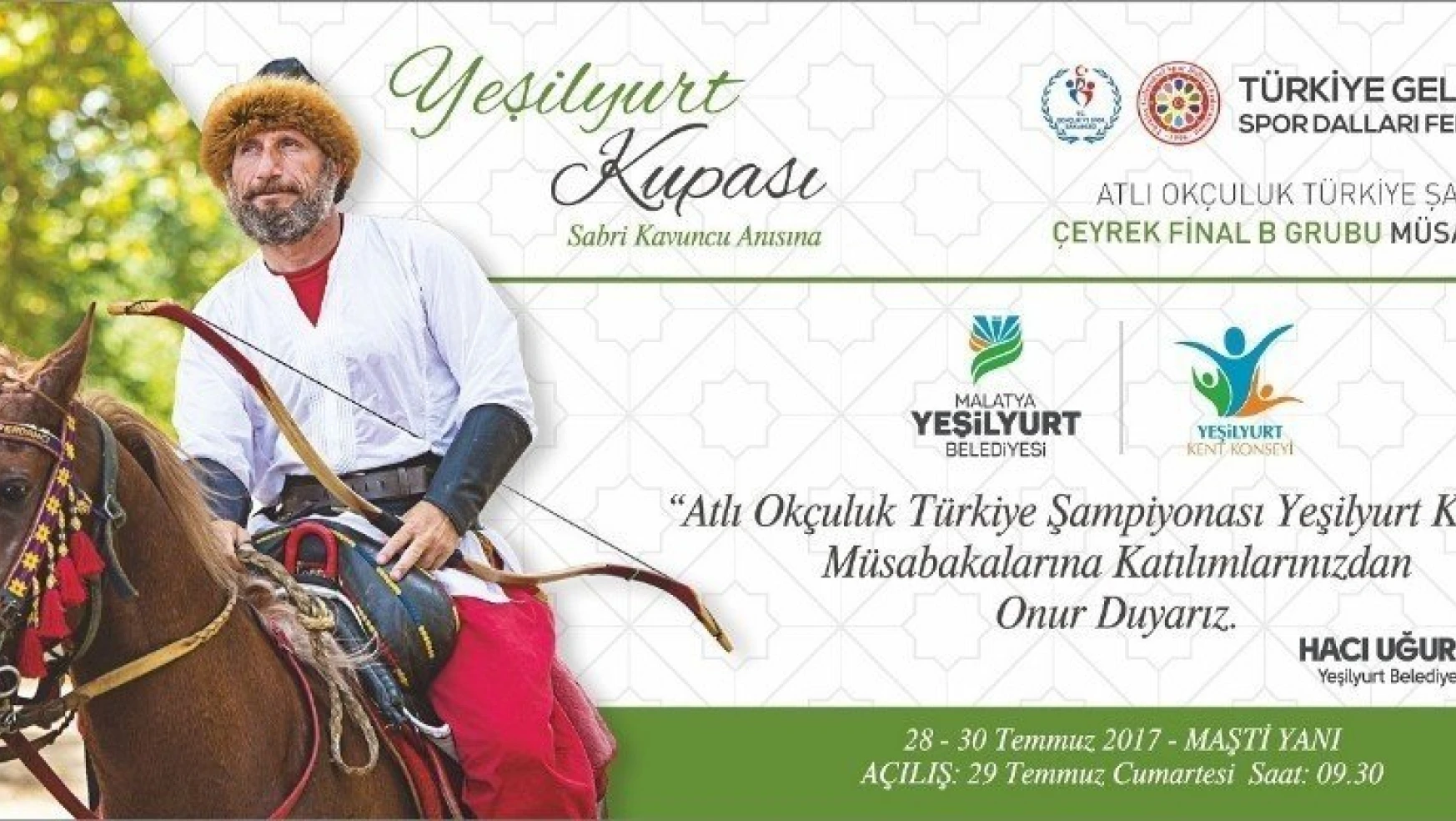 Atlı Okçuluk Türkiye Şampiyonası Çeyrek Final müsabakaları 28-30 Temmuz'da yapılacak

