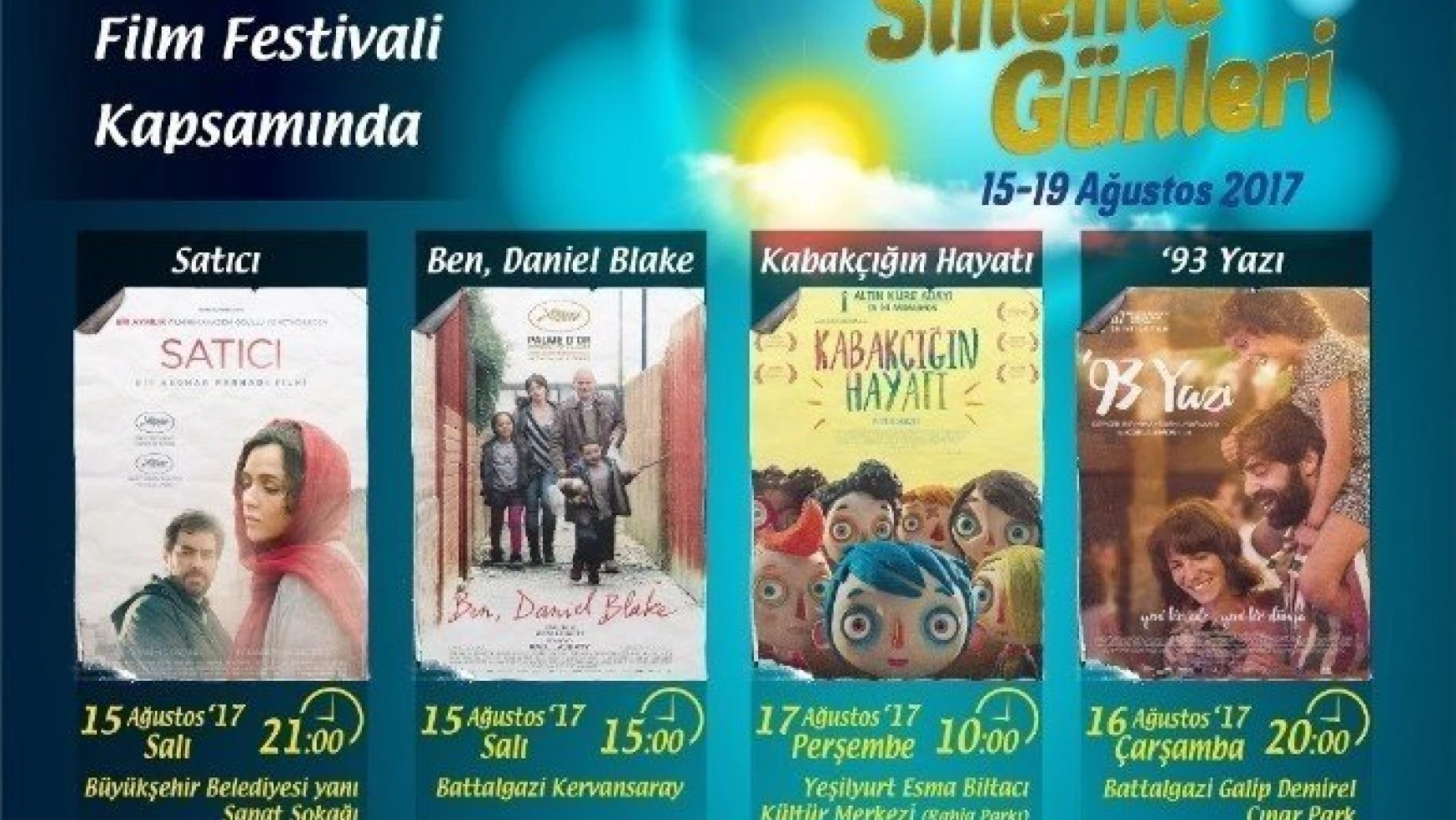 Malatya'da yazlık sinema günleri başlıyor

