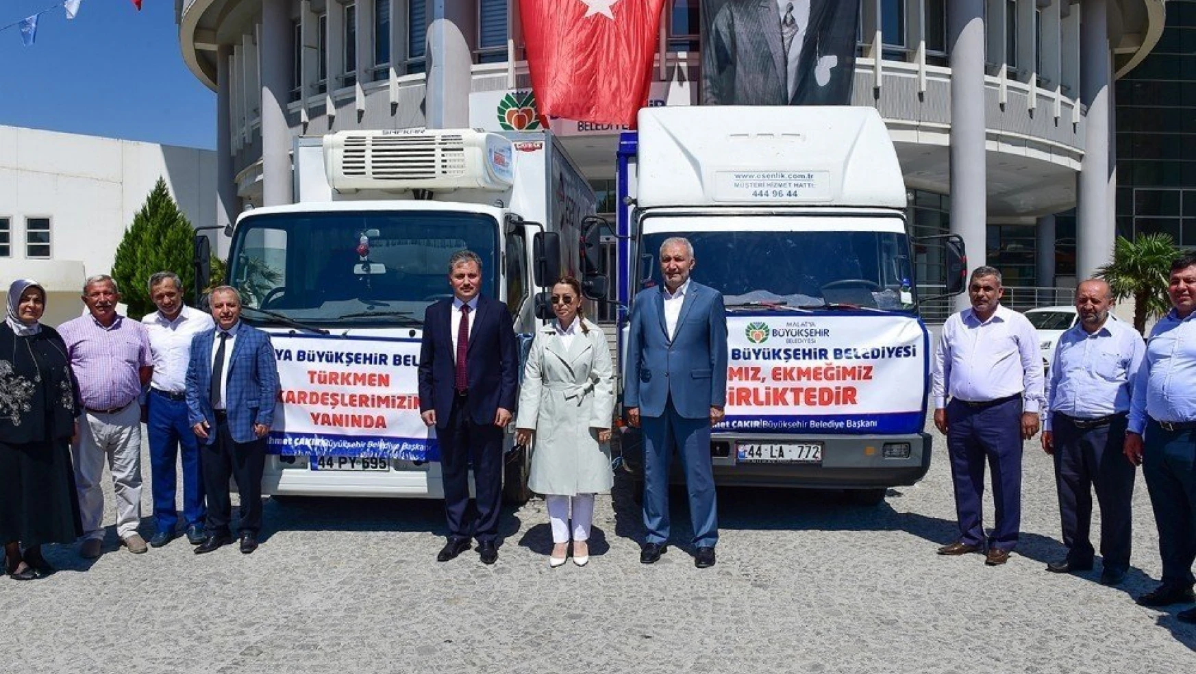 Büyükşehirden savaş mağduru Türkmenlere bayram hediyesi
