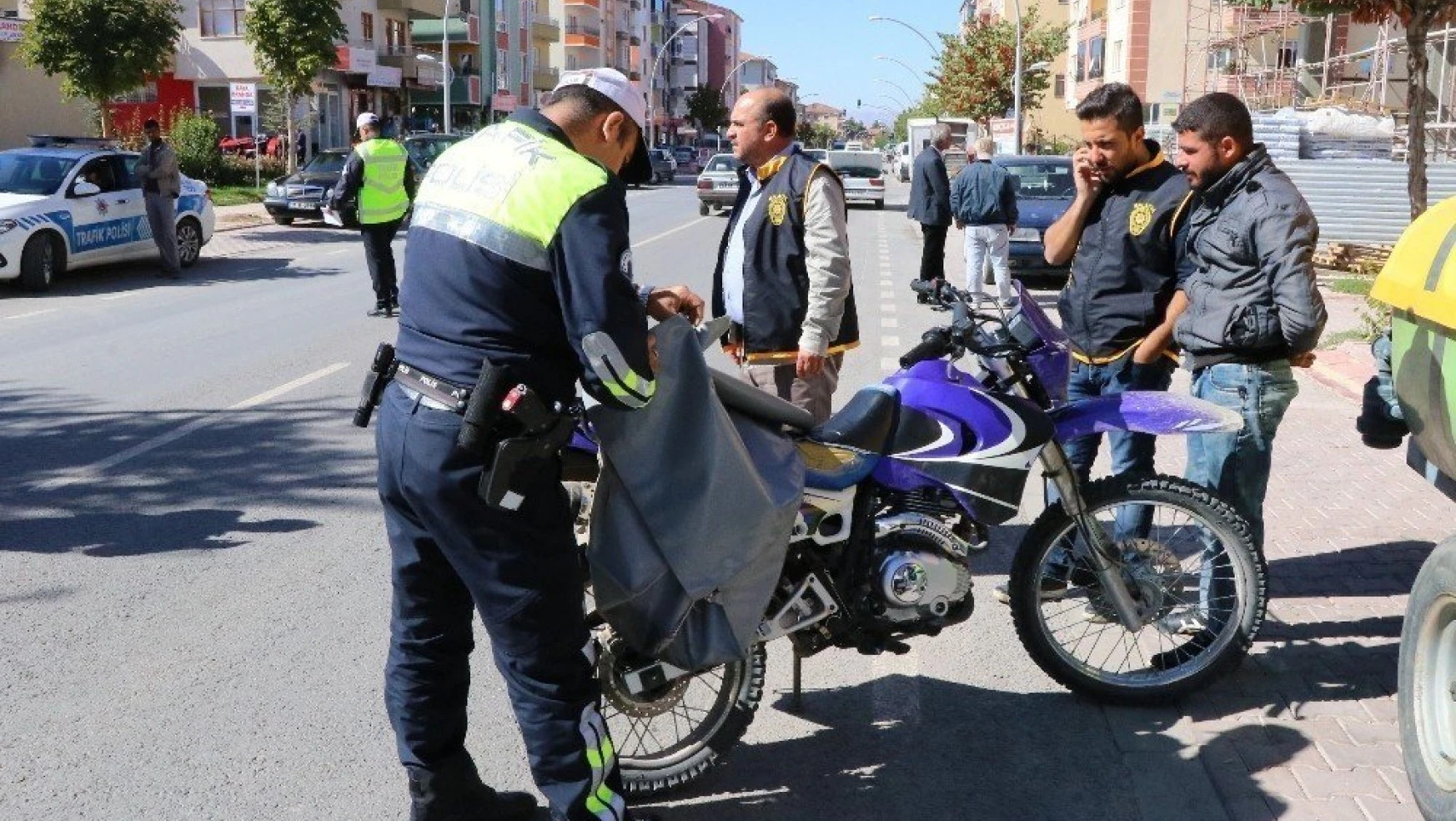 Polisten motosiklet denetimleri
