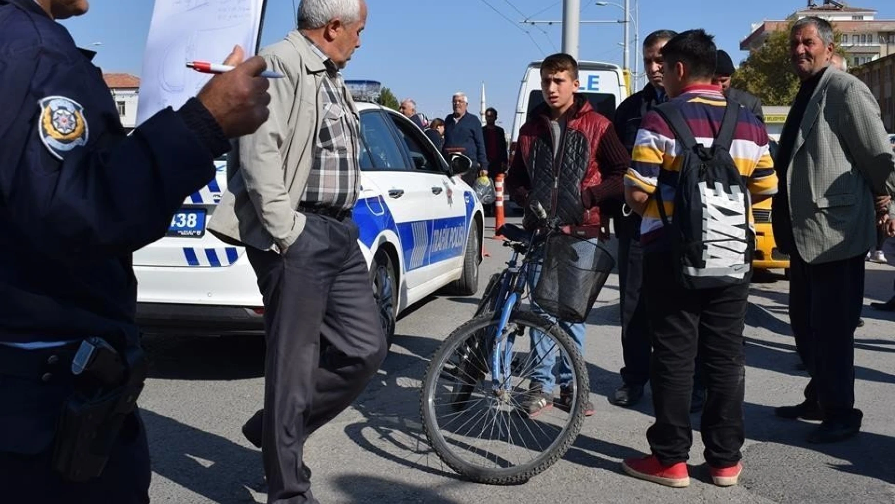 Malatya'da bisikletin çarptığı yaya yaralandı
