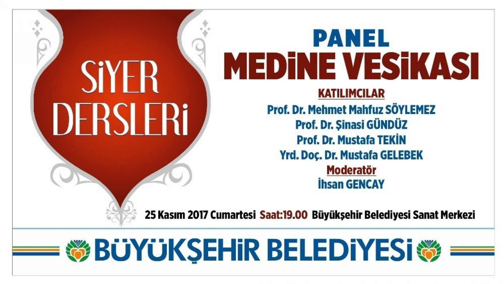 Büyükşehir'den panele davet
