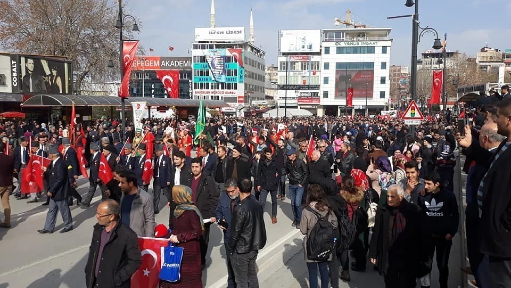 Malatya'da Mehmetçiğe destek yürüyüşü
