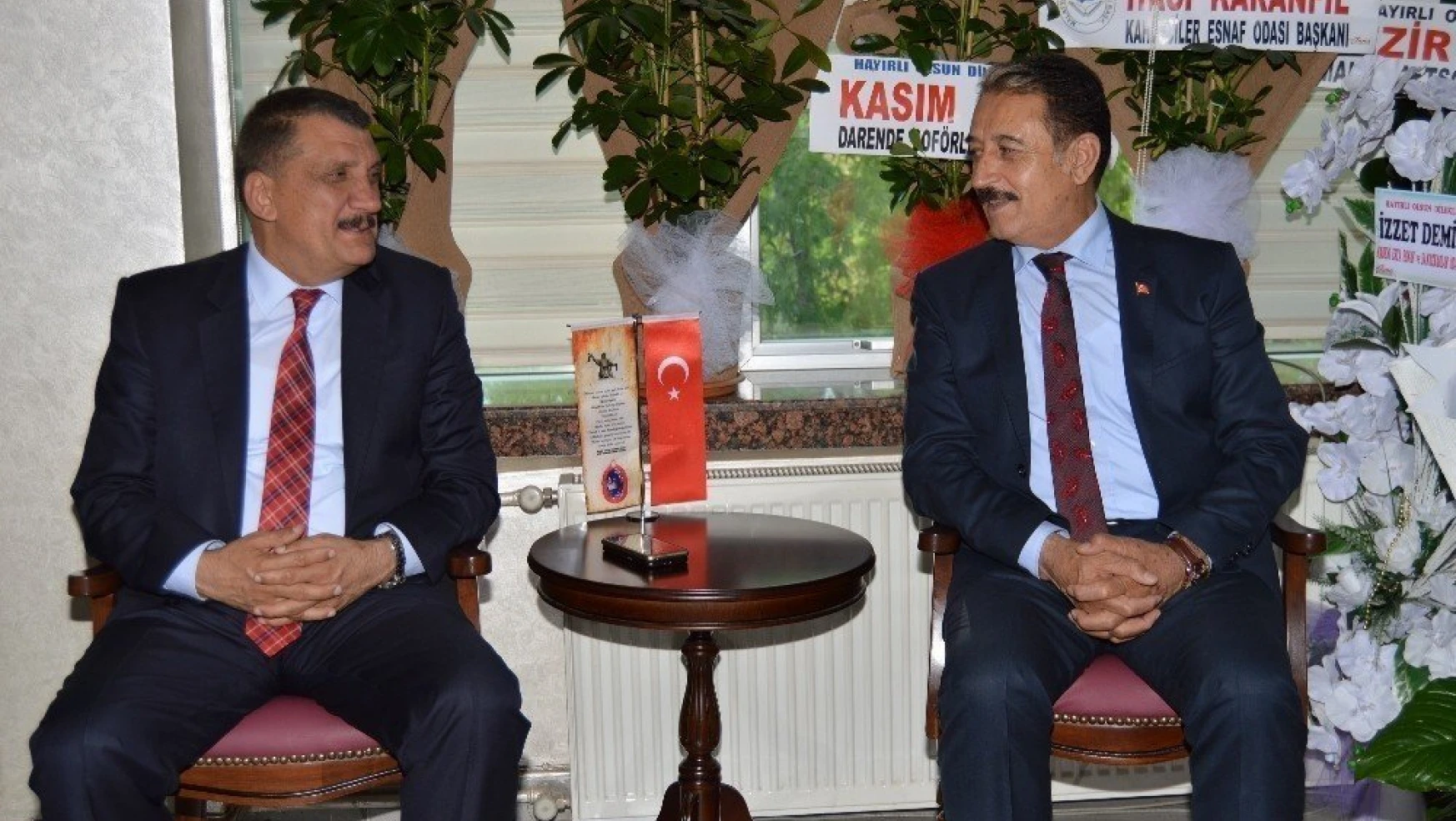 Başkan Gürkan, MESOB Başkanı Keskin'i ziyaret etti