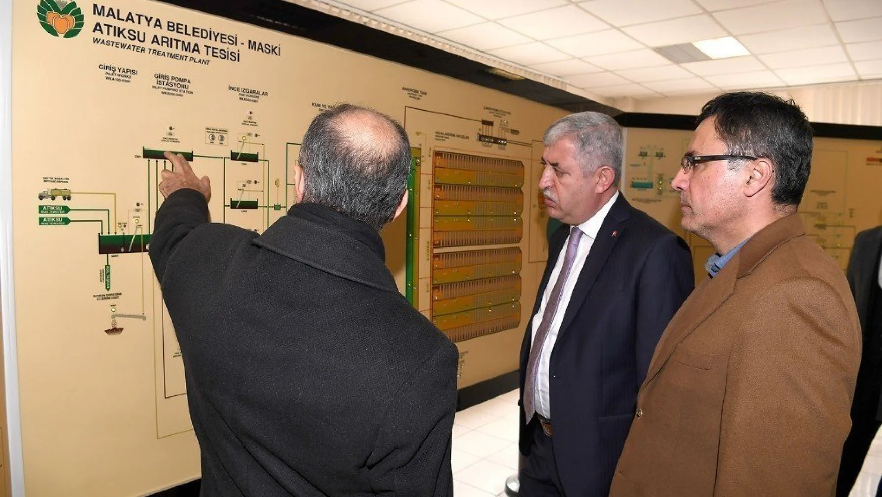 Başkan Polat atıksu arıtma tesisinde incelemelerde bulundu