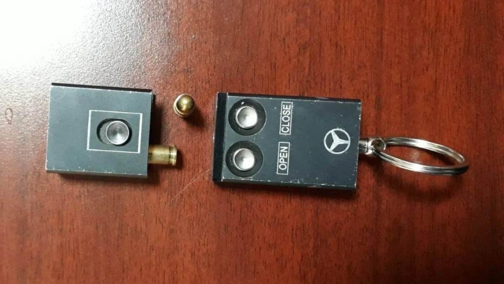 Malatya'da otomobil anahtarı görünümlü suikast silahı