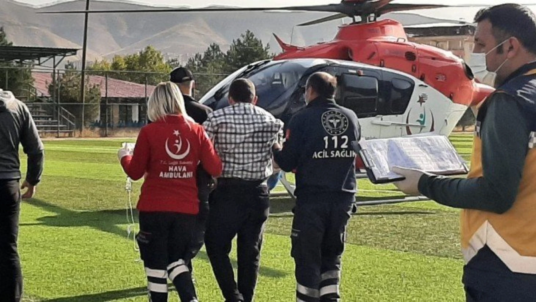 Acil hastaların imdadına hava ambulansı yetişiyor