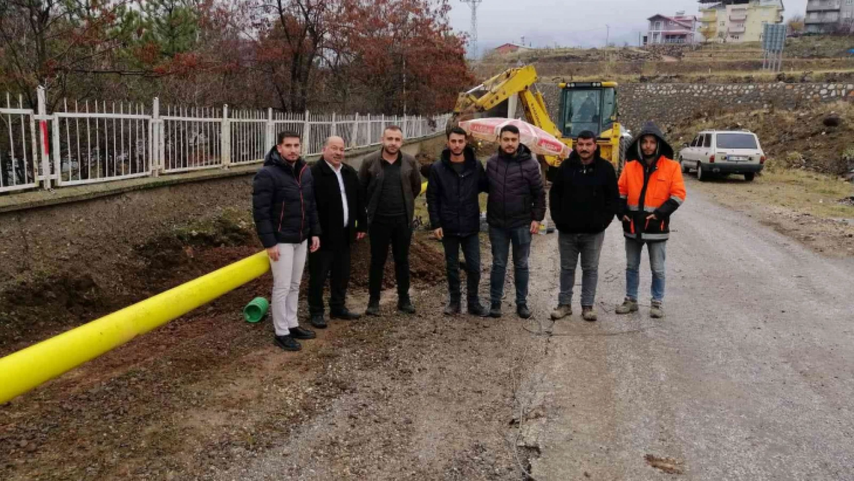 Arapgir'de doğalgaz çalışmalarına başlandı