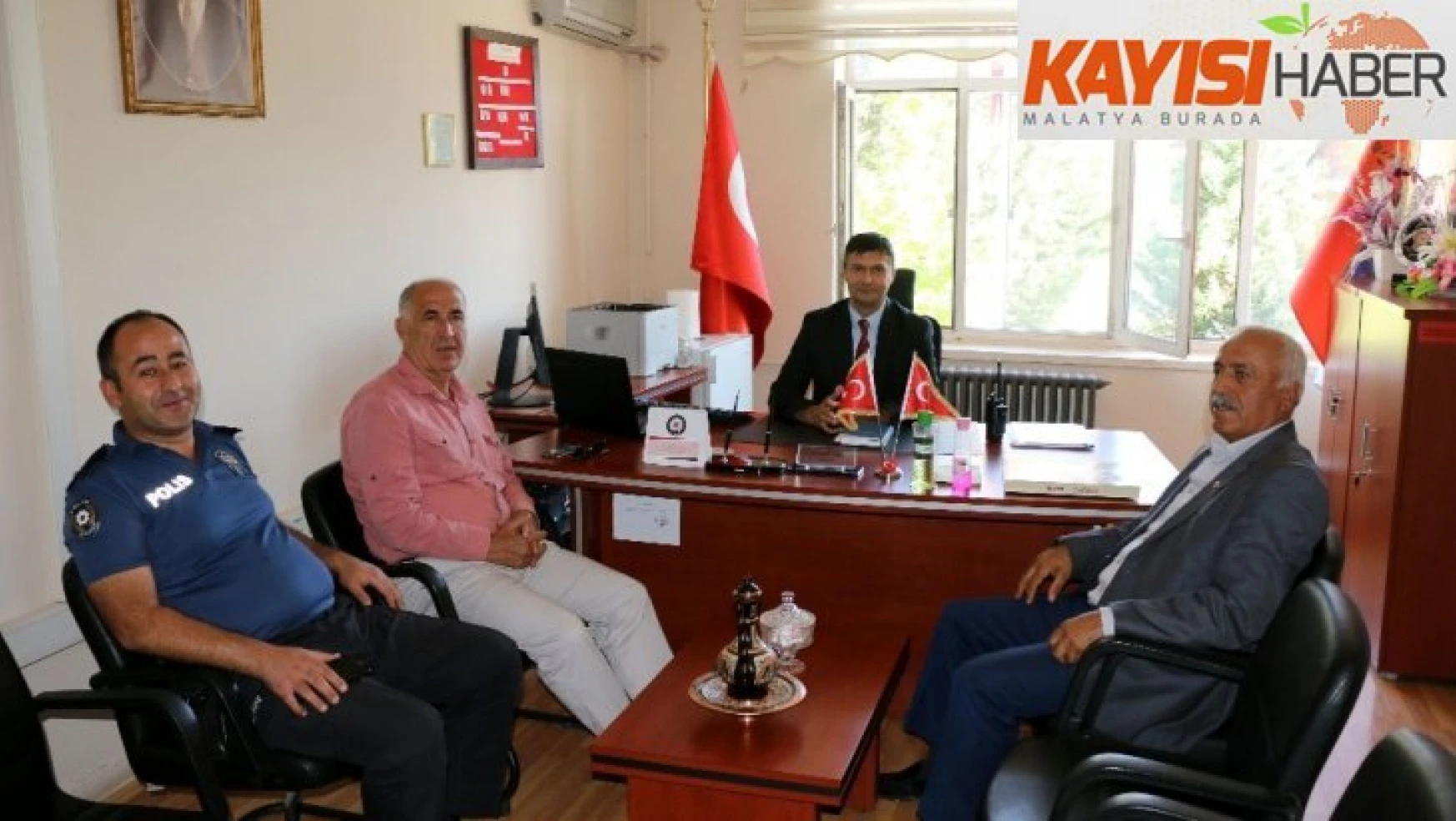 Başkan Turan Karadağ yeni emniyet müdürünü ziyaret etti