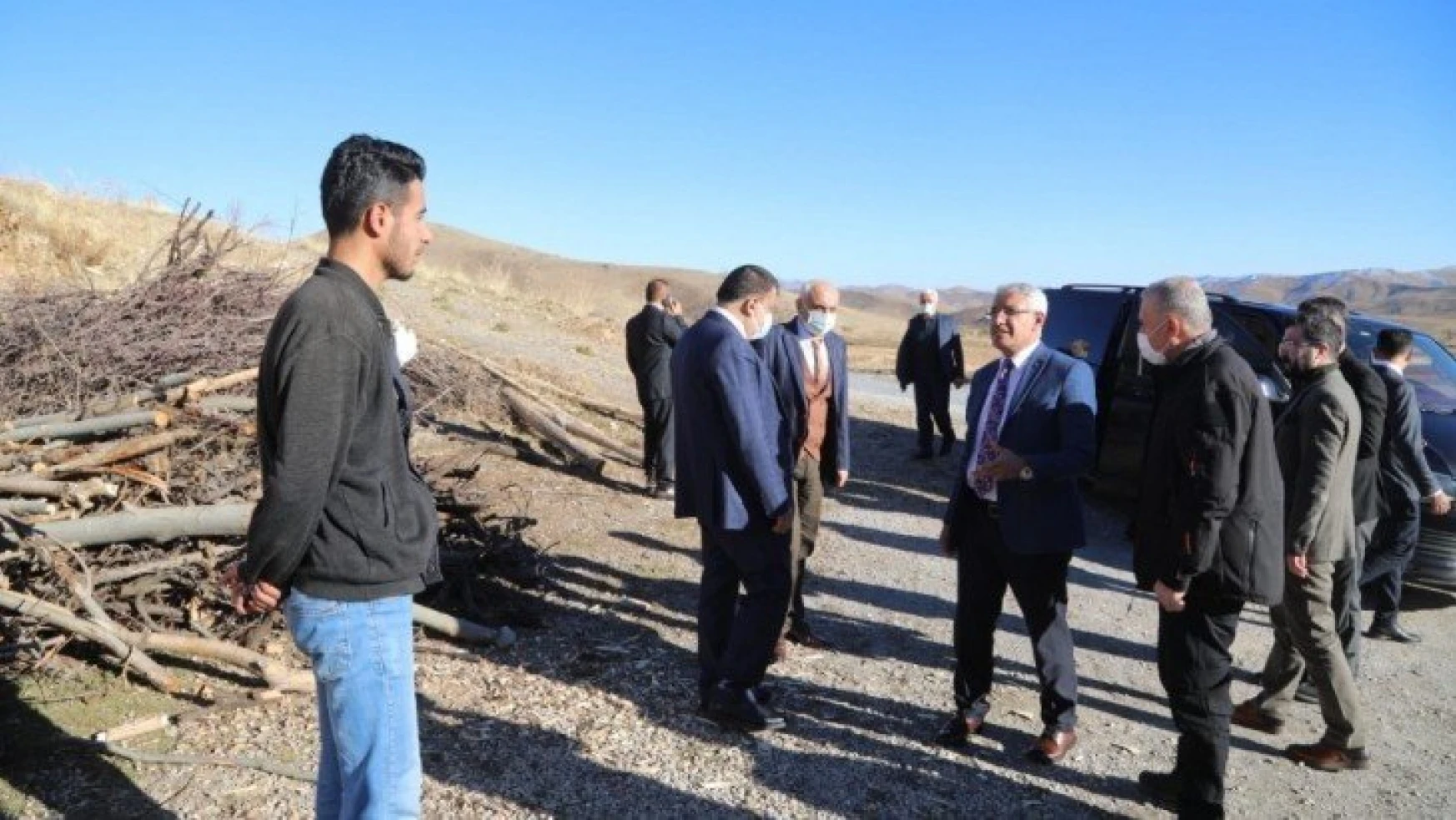 Başkanlar deprem bölgesinde inceleme yaptı