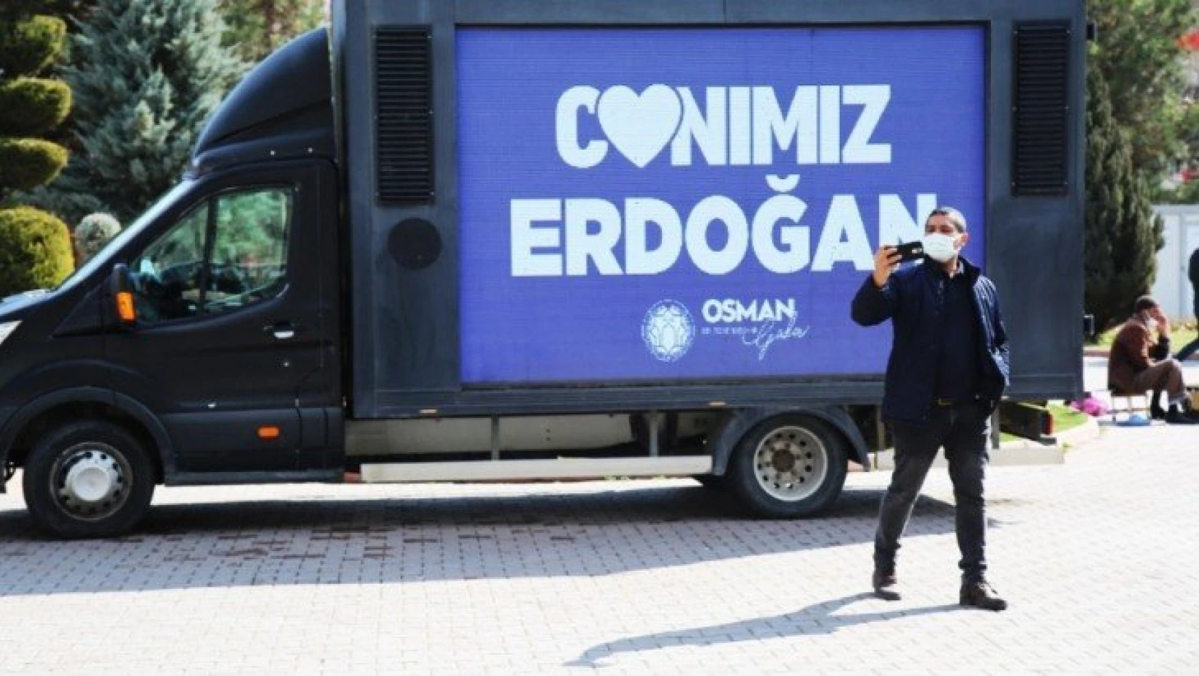 Battalgazi'de 'Canımız Erdoğan' görseli büyük ilgi gördü