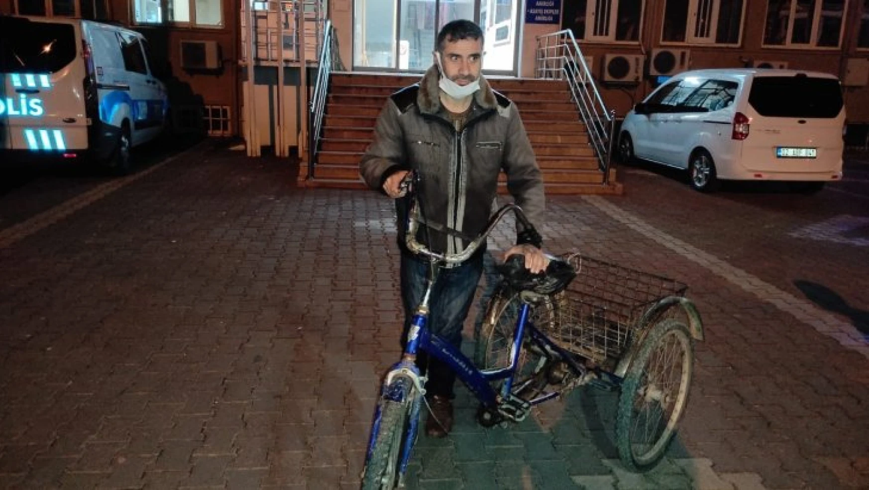 Bisikleti çalınan engelli vatandaş için polis seferber oldu