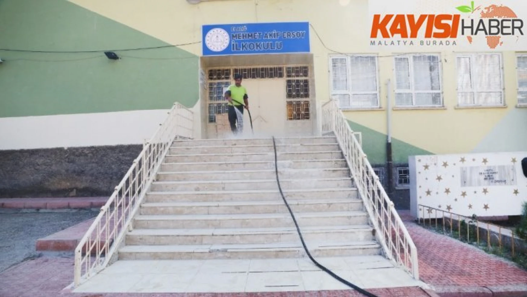 Elazığ'da  okullarda temizlik çalışması
