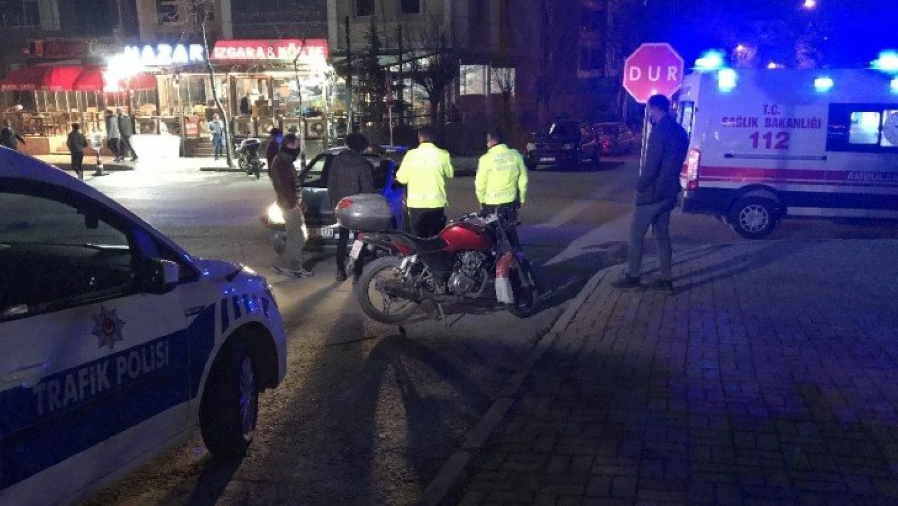 Elazığ'da otomobil ile motosiklet çarpıştı: 1 yaralı