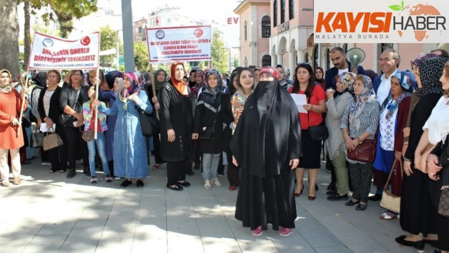 Elazığ'dan, Diyarbakır'da nöbet tutan annelere destek