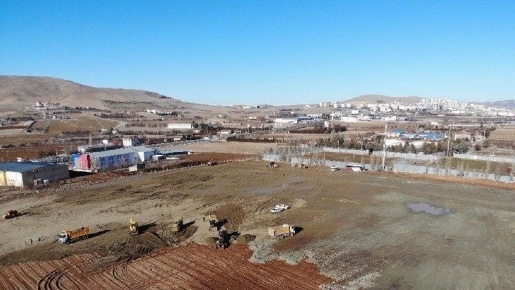Elazığ'da konteyner kent çalışmaları sürüyor