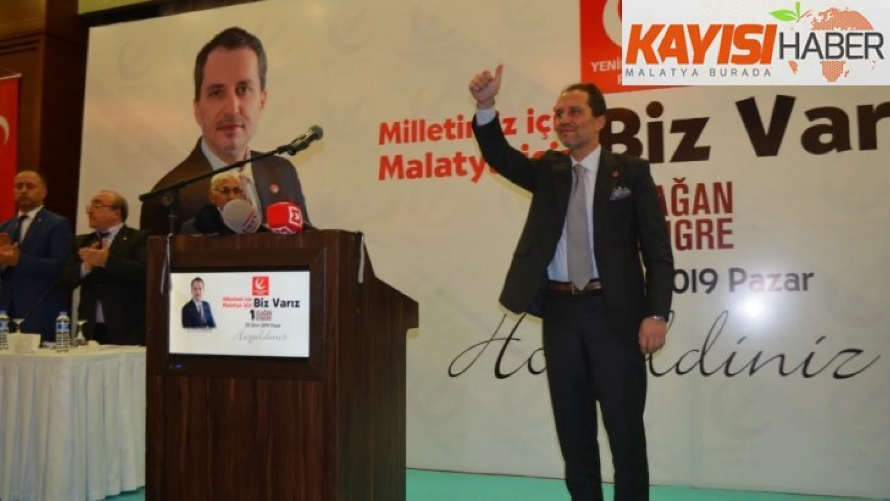 Fatih Erbakan Malatya'da İl Kongresine katıldı