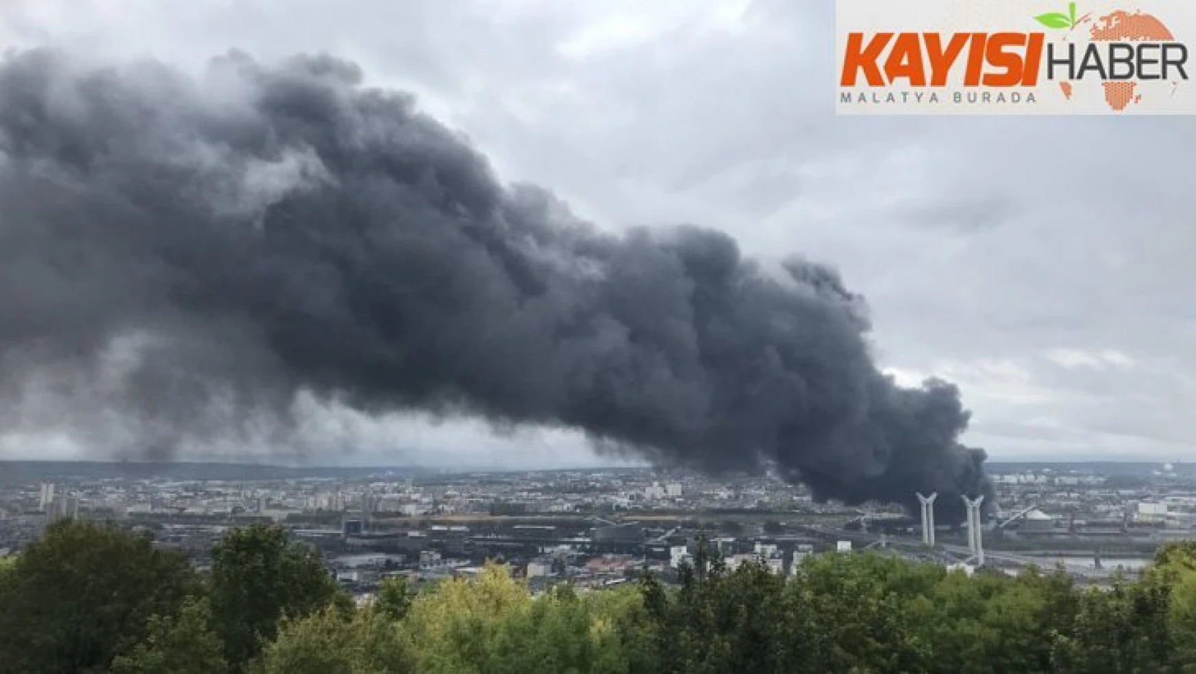 Fransa'da kimya fabrikasında yangın