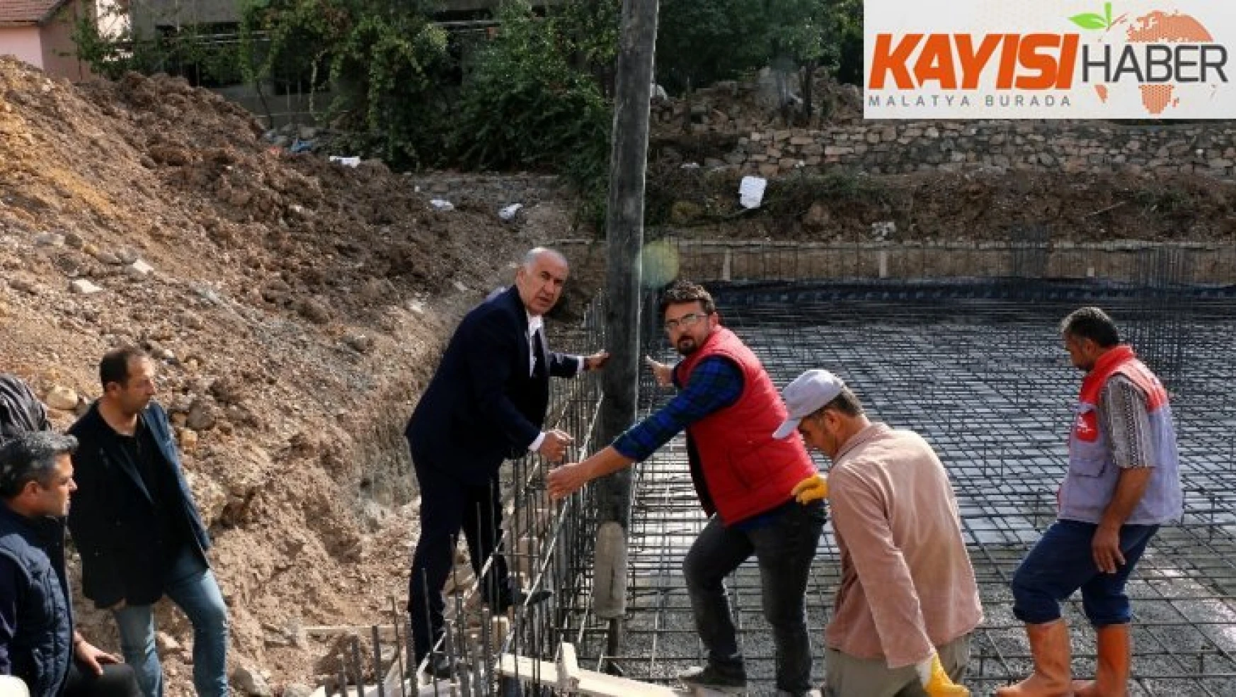 Turan Karadağ, cemevi inşaatını inceledi