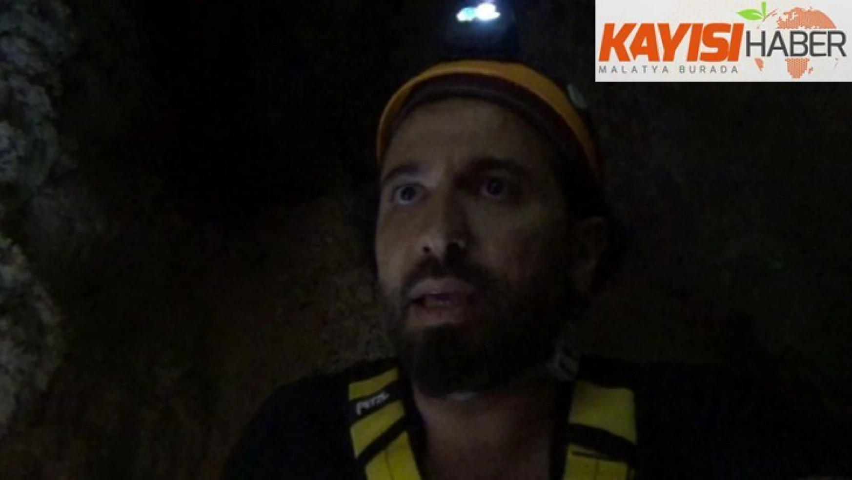 Mağaradan kurtarılan TV ekibinin içeride yaşadıkları kameraya yansıdı