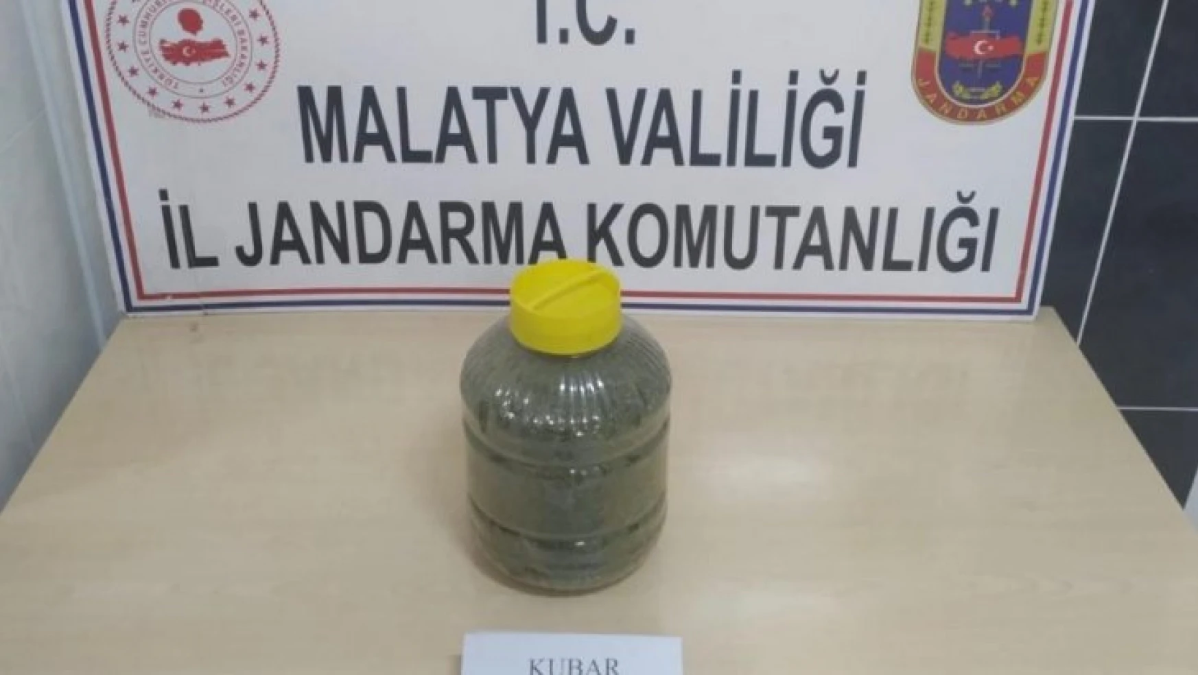 Malatya'da 1 kilo 600 gram esrar ele geçirildi