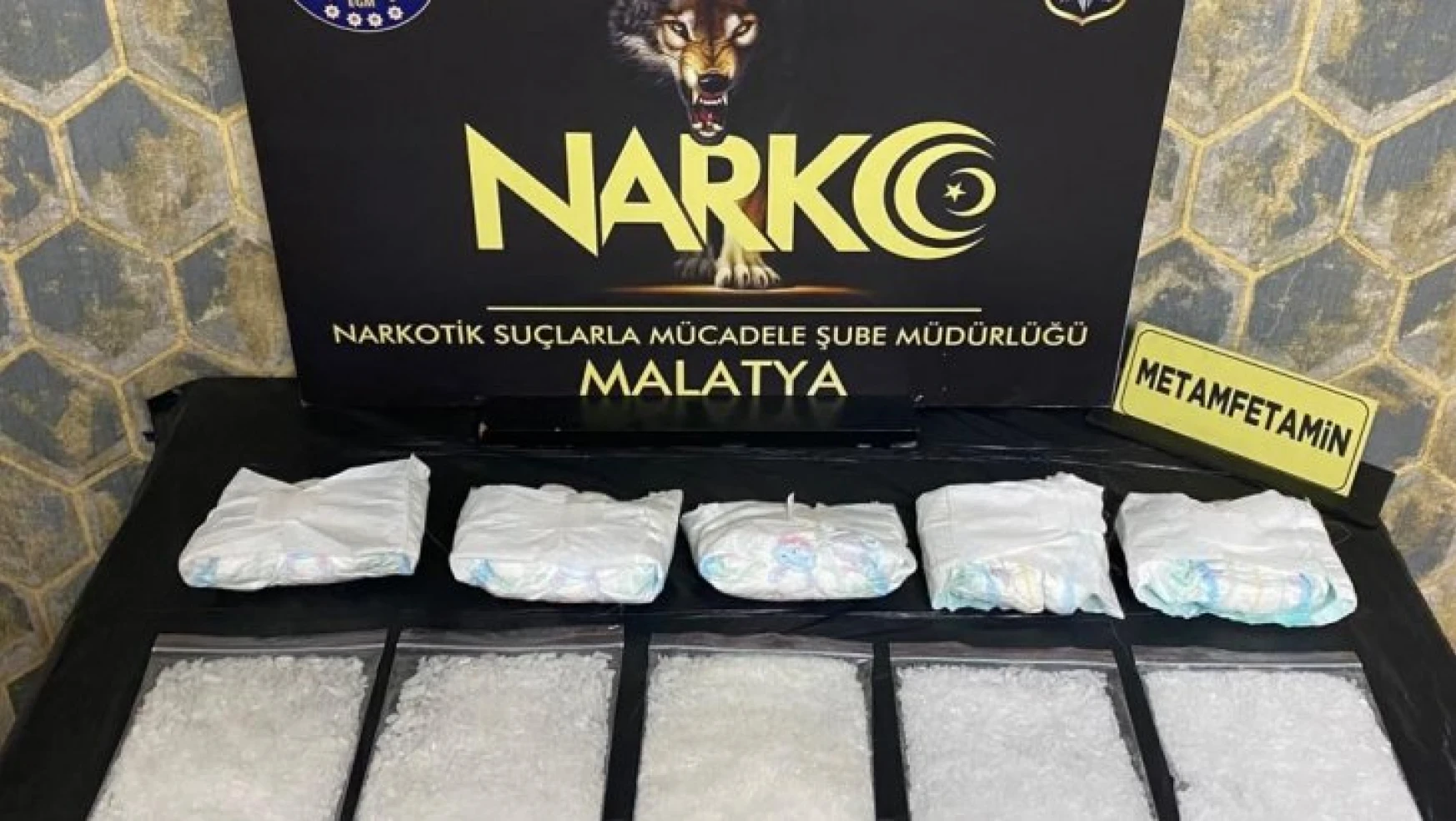 Malatya'da 12 kilogram uyuşturucu ele geçirildi