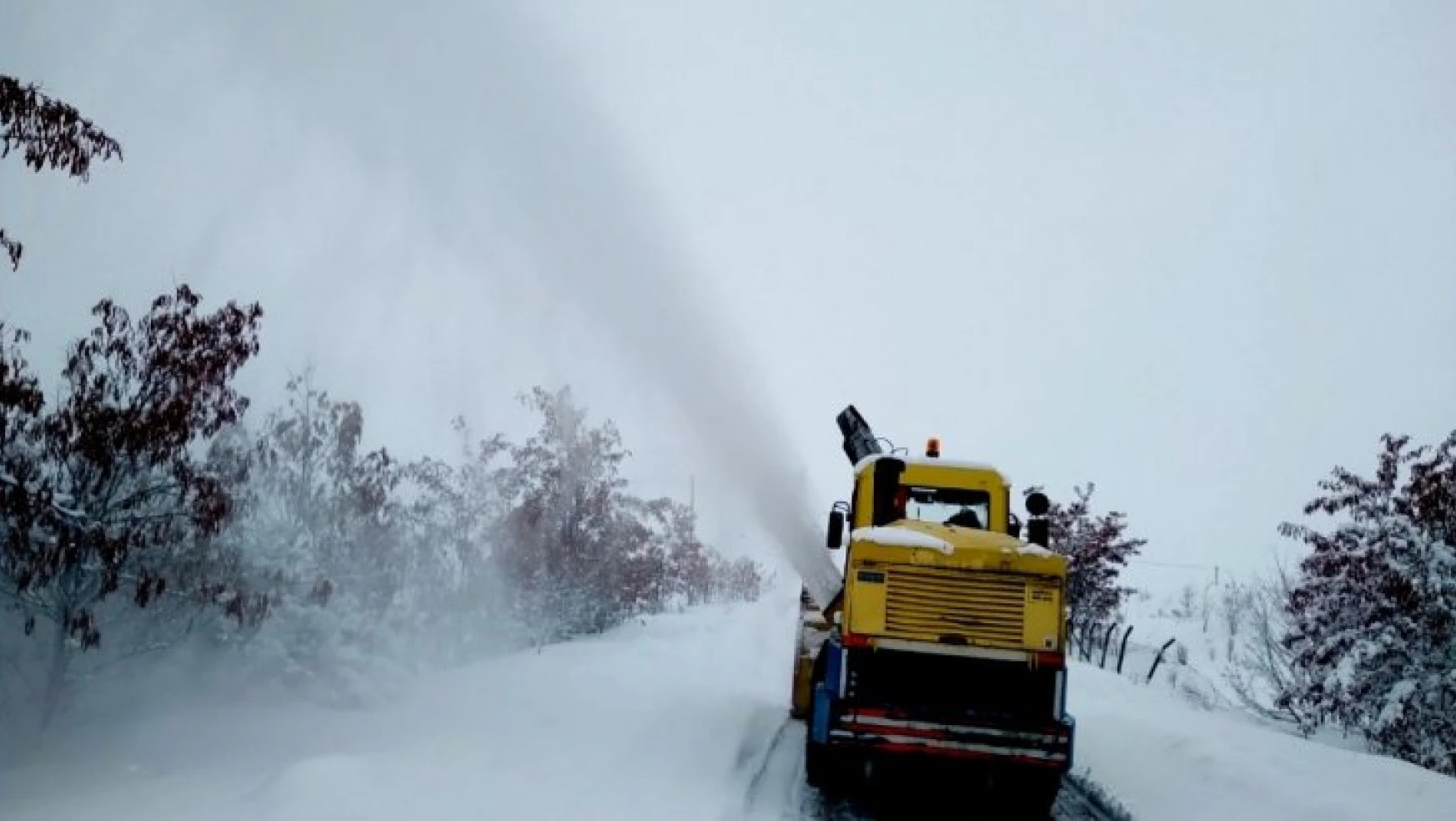 Malatya'da 15 mahalle yolu kardan dolayı ulaşıma kapalı
