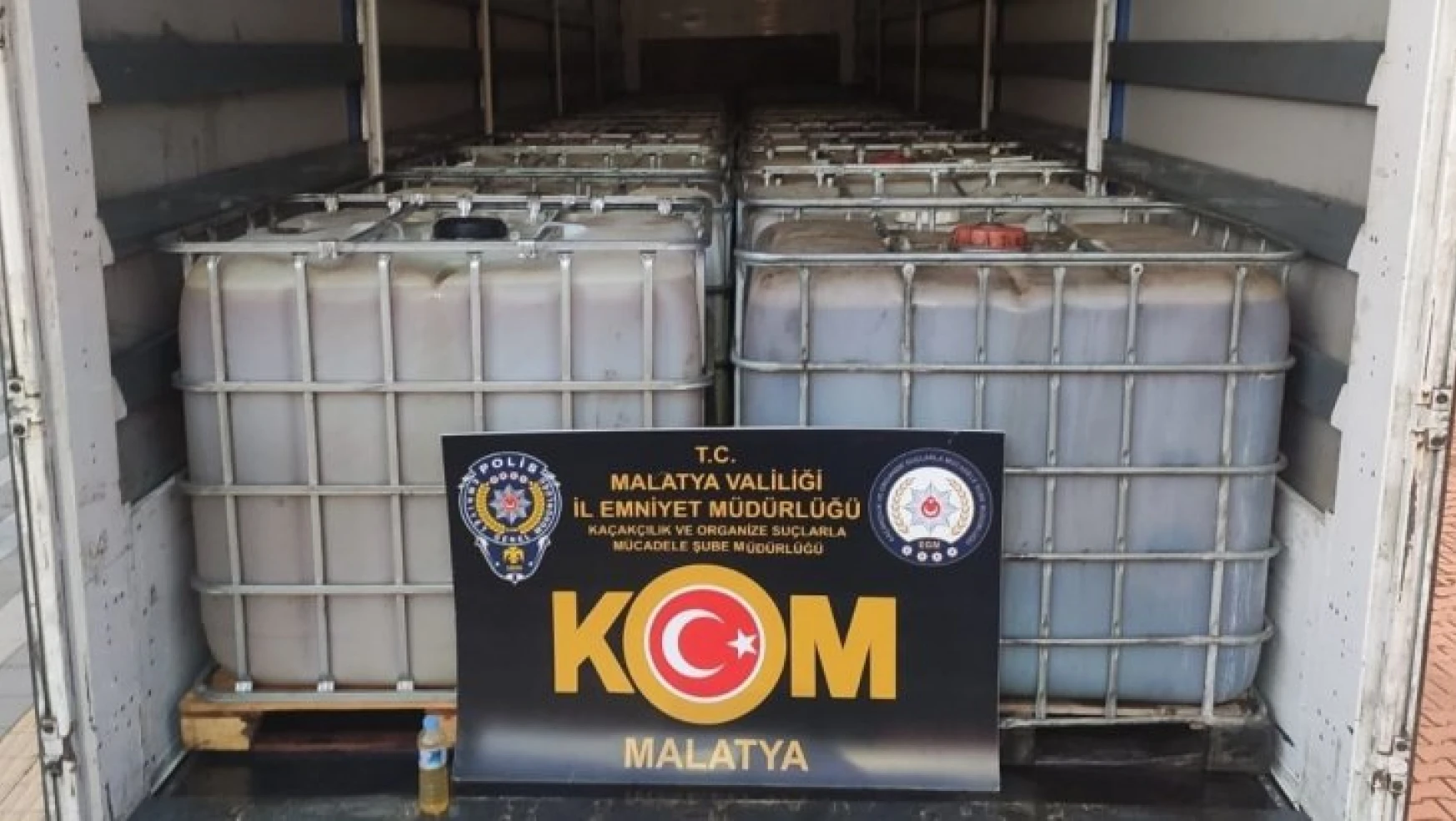Malatya'da 25 bin litre kaçak akaryakıt ele geçirildi