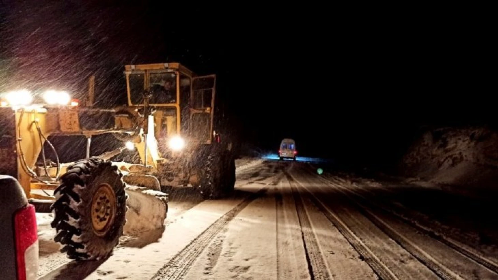 Malatya'da 26 kırsal mahalle yolu kar nedeniyle kapalı