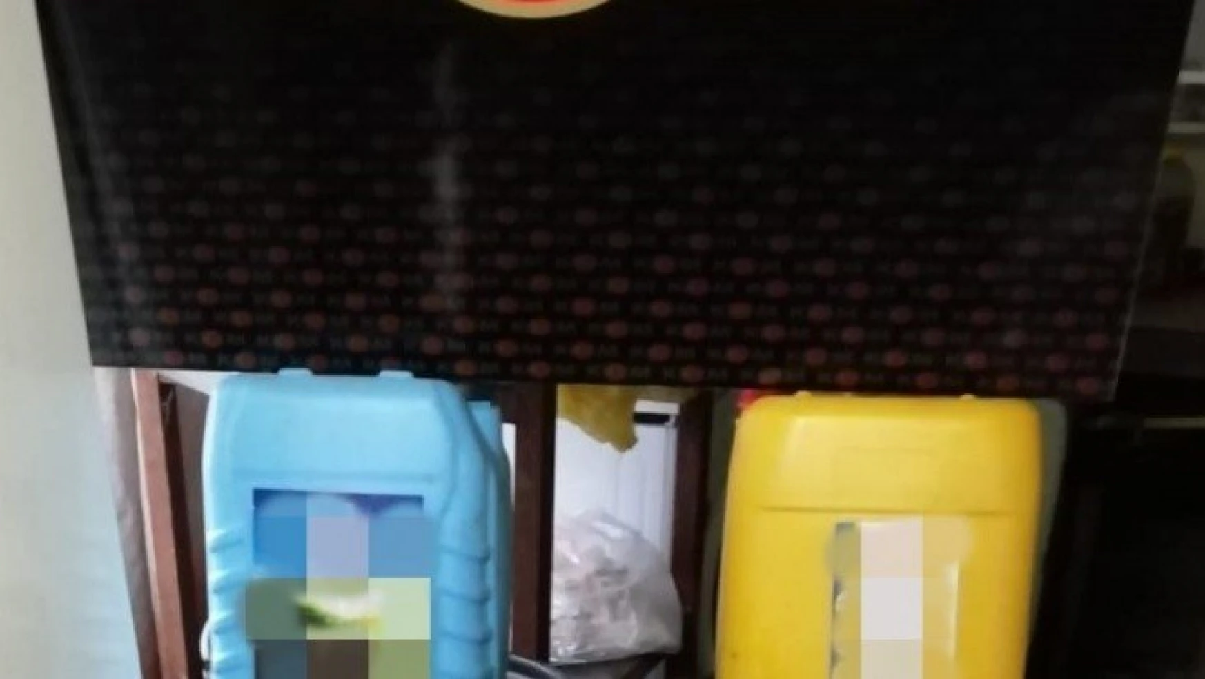 Malatya'da 400 litre kaçak içki ele geçirildi