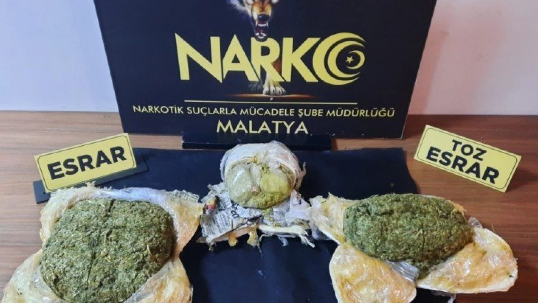 Malatya'da araçla uyuşturucu sevkiyatı polise takıldı