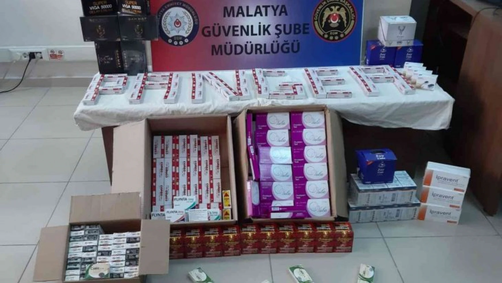 Malatya'da bin 711 adet kaçak cinsel içerikli ürün ele geçirildi