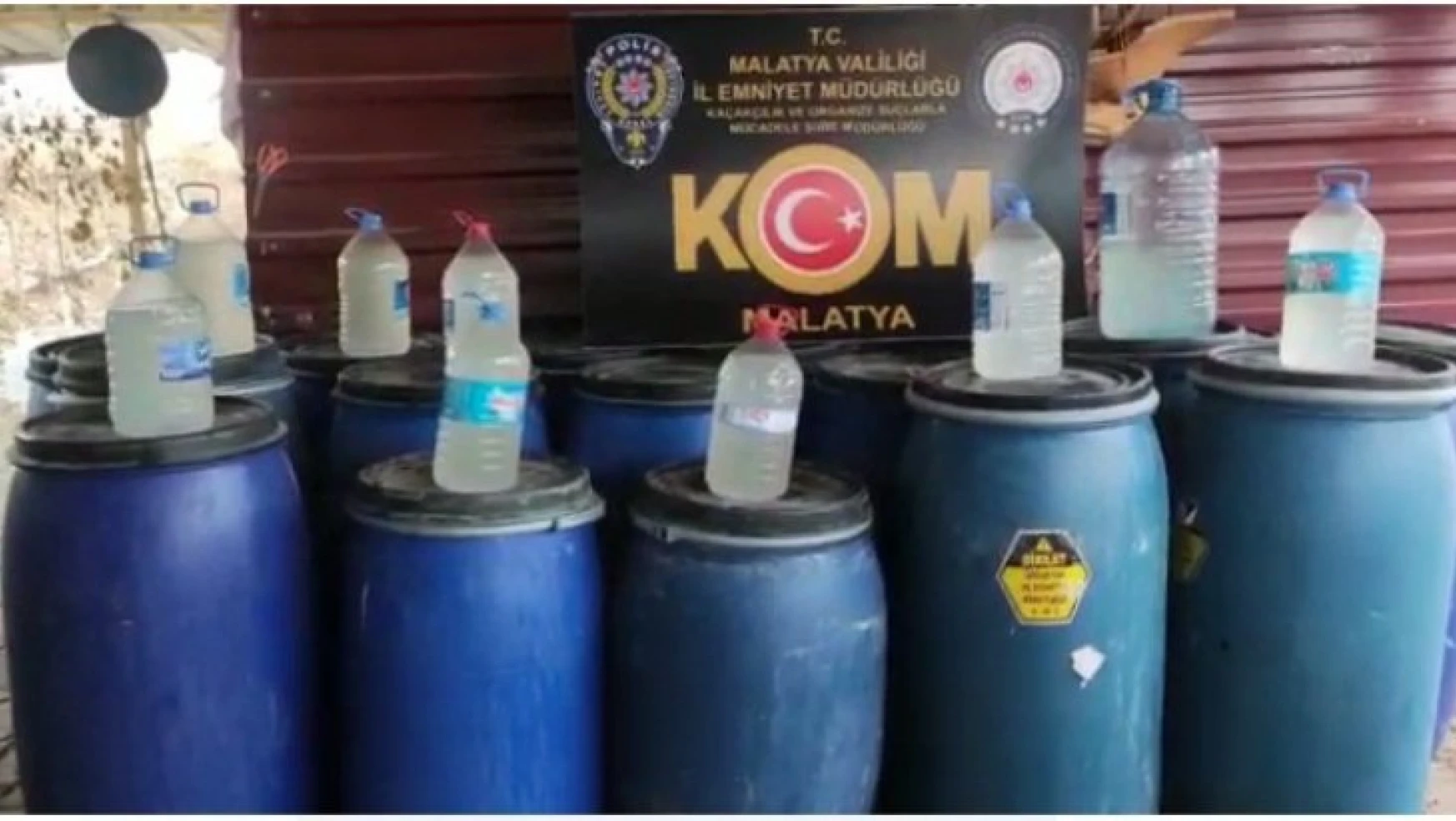 Malatya'da sahte alkol operasyonu: 4 gözaltı