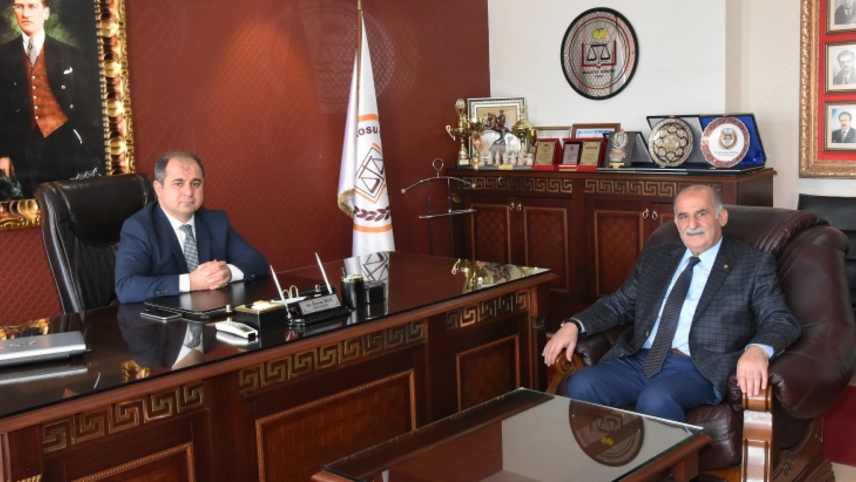 MTSO Başkanı Erkoç'dan Baro Başkanına ziyaret
