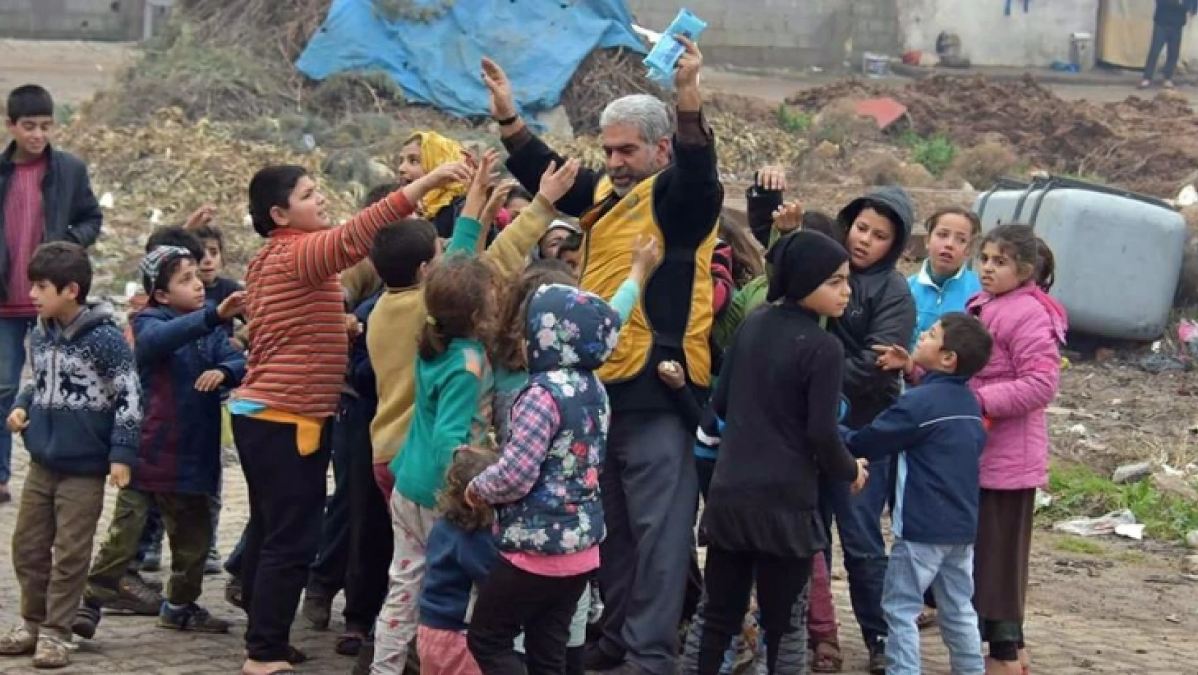 Halepli çocukların sevinci duygulandırdı