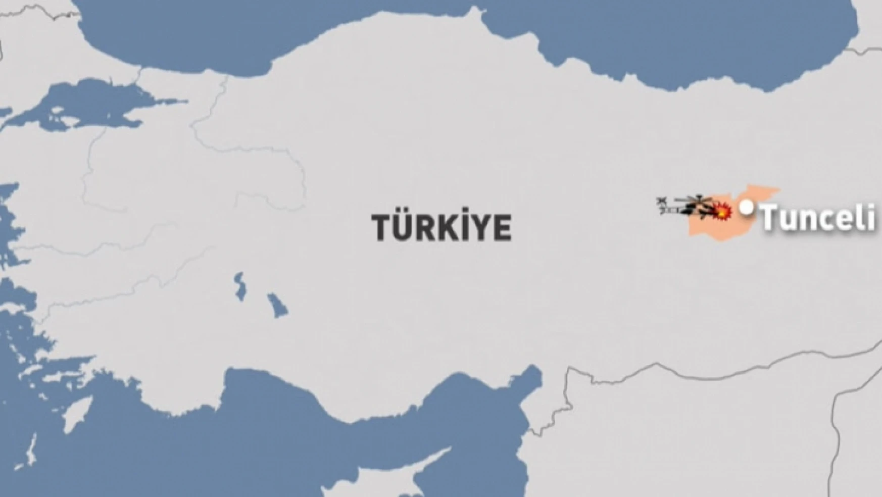 Tunceli'de hakim, asker ve polisleri taşıyan helikopter düştü