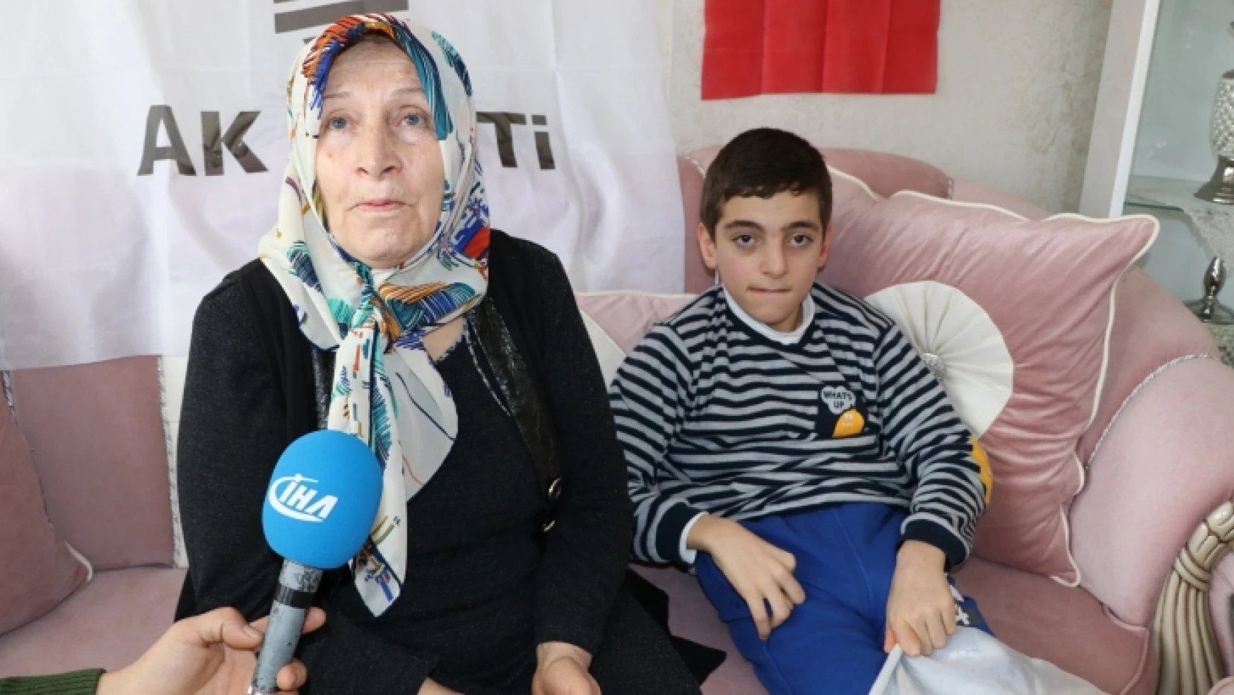 15 yaşındaki engelli Mustafa'nın Erdoğan sevgisi