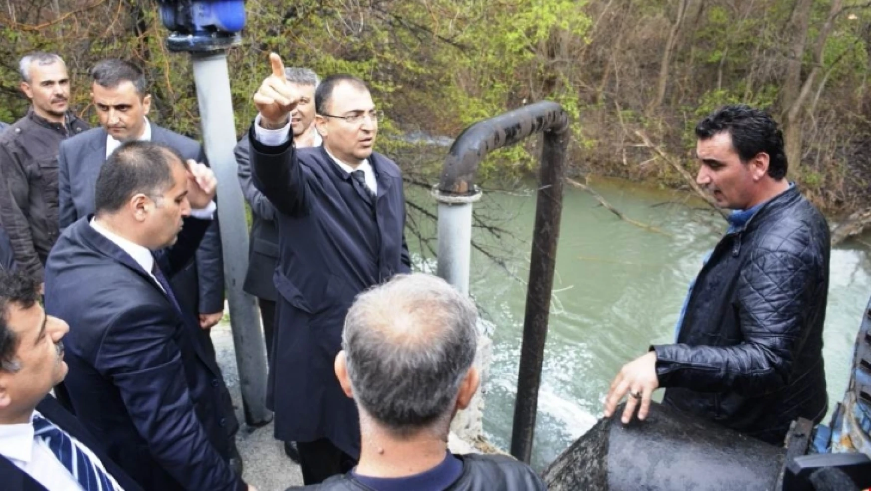 Vali Toprak OSB atık su tesislerinde inceleme yaptı