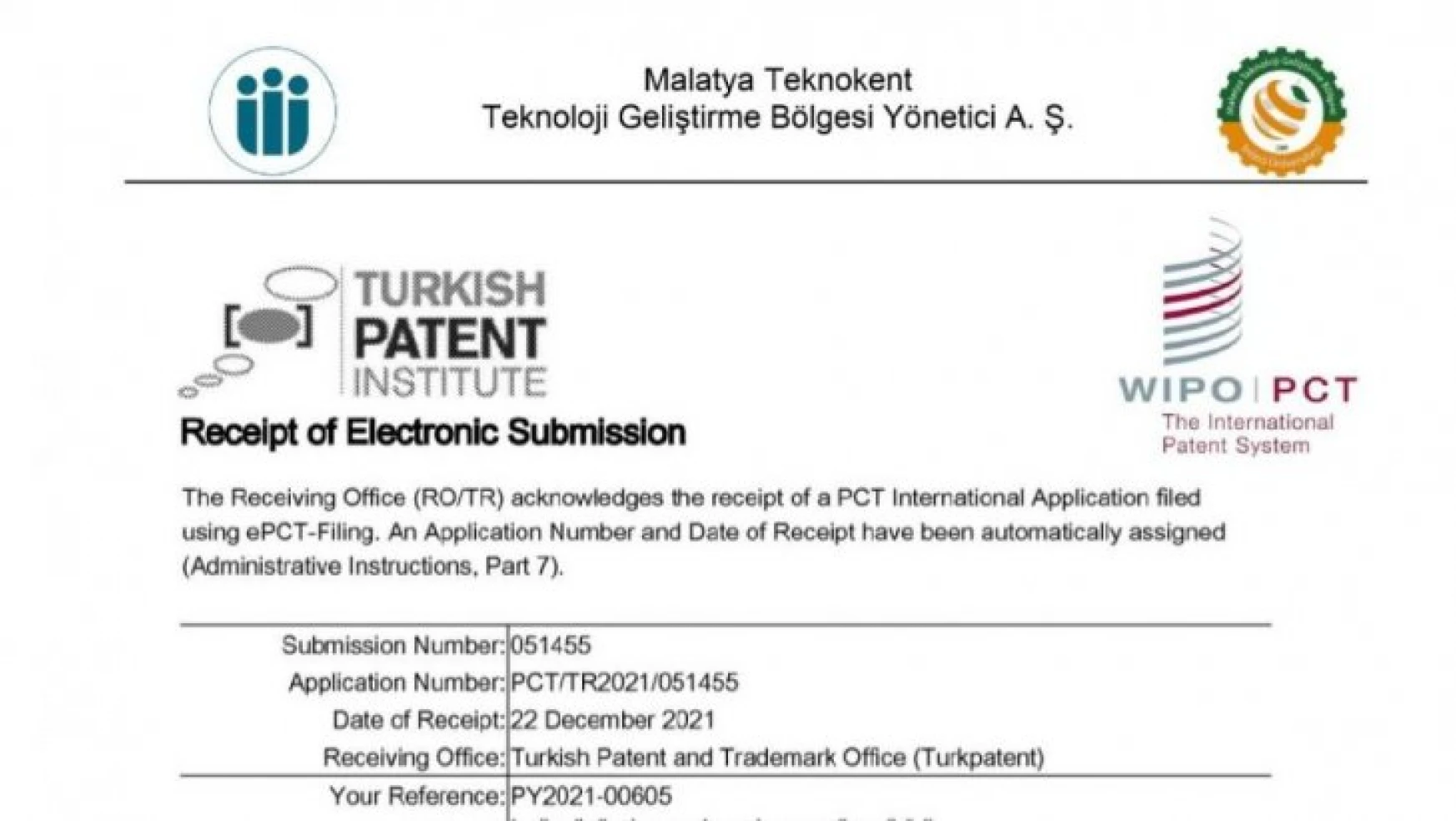 Malatya Üniversitesi'nin ilk patent başvurusu yapıldı