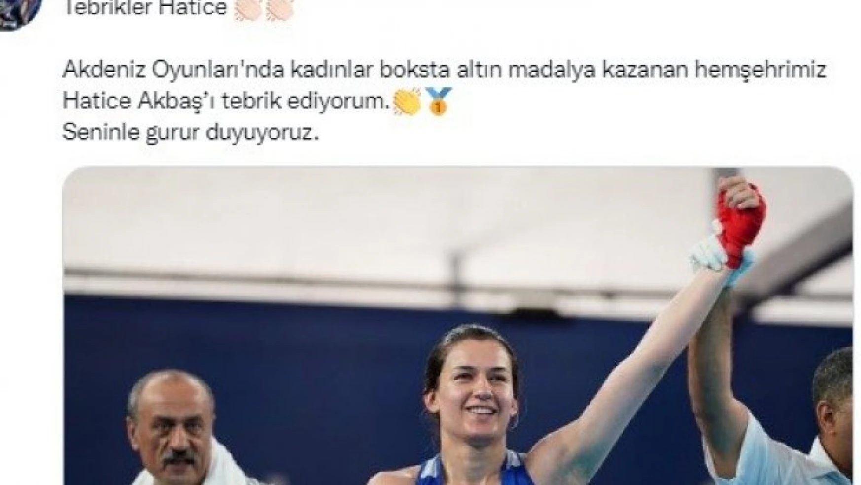 Milli boksör Akbaş'a bir madalya da Akdeniz Oyunları'nda