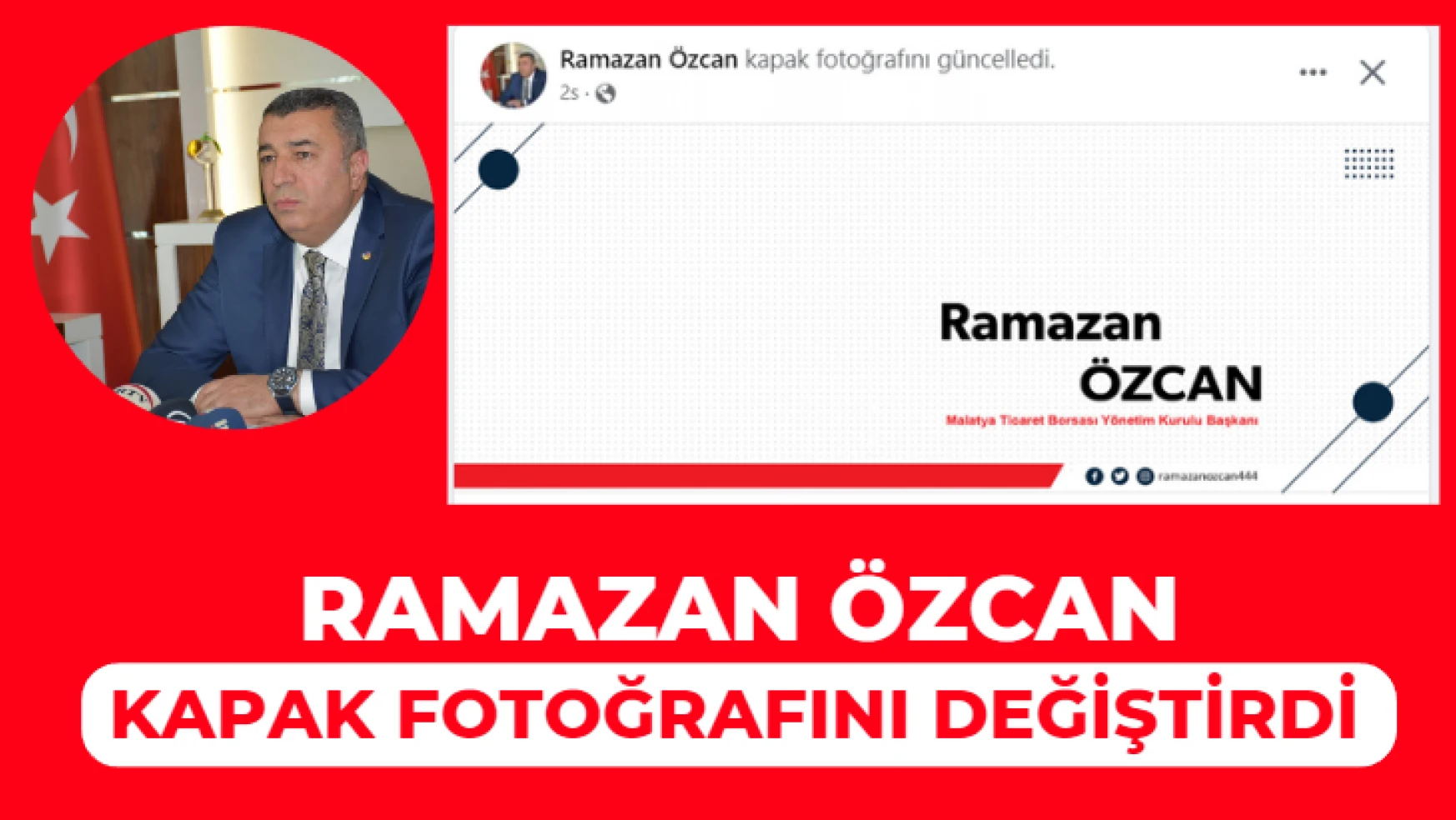 Ramazan Özcan kapak fotoğrafını değiştirdi!