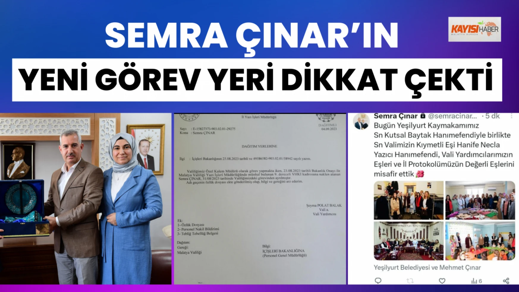 Semra Çınar'ın yeni görev yeri dikkat çekti!