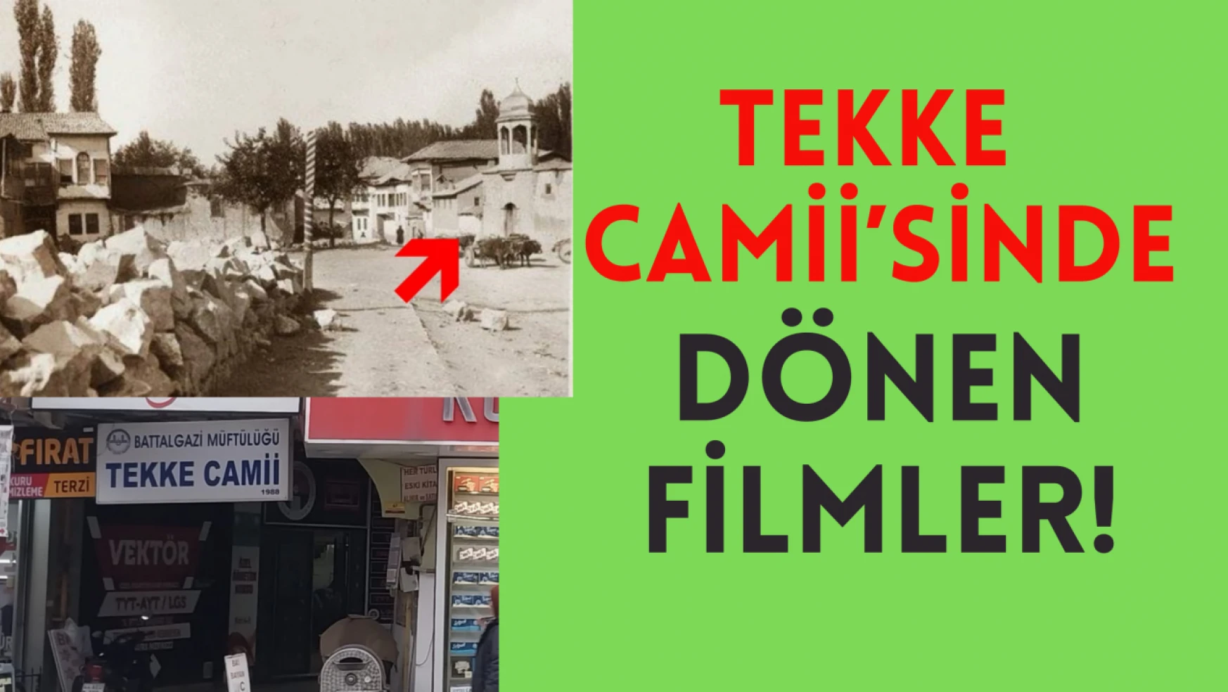 Tekke Camii'sinde dönen filmler!