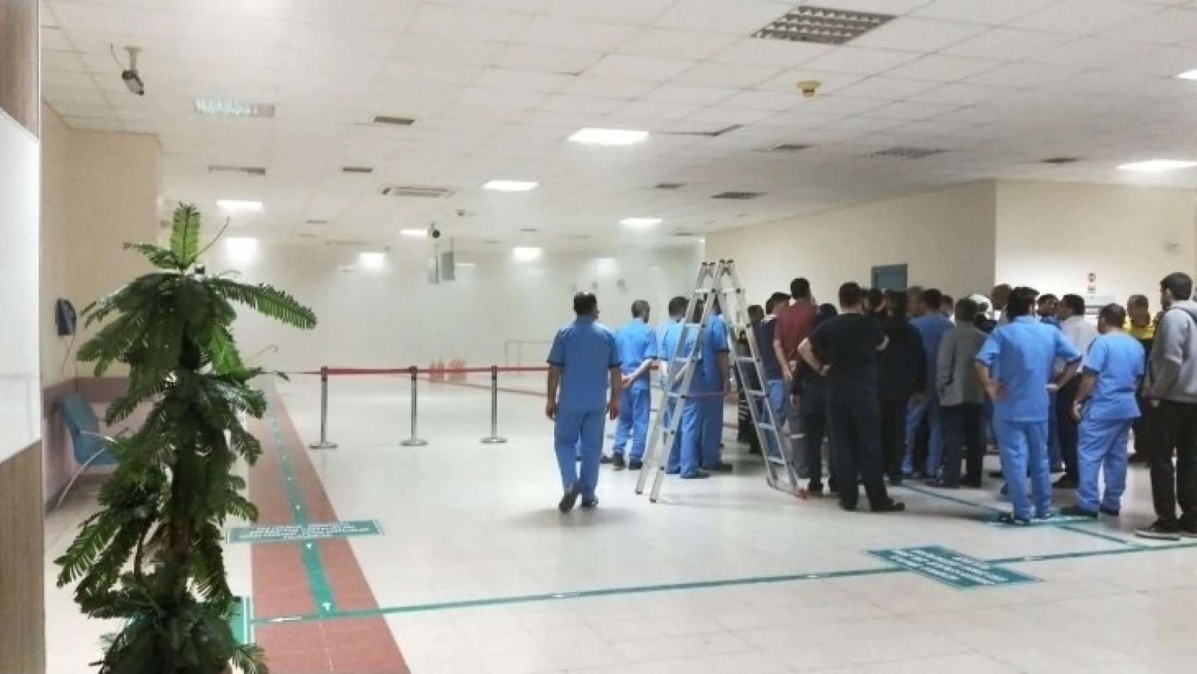 Turgut Özal Tıp Merkezi'nde yangın çıktı