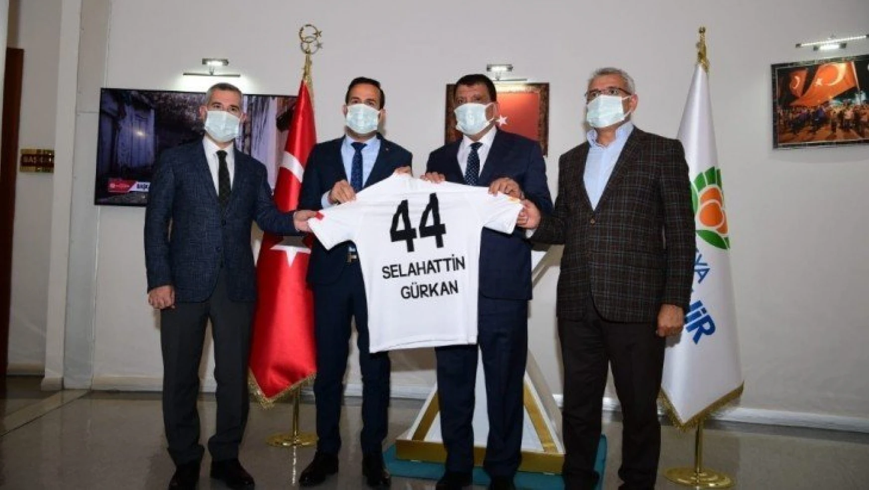 Yeni Malatyaspor'dan  Başkan Gürkan'a ziyaret