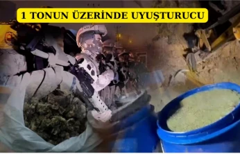 1 tonun üzerinde uyuşturucu