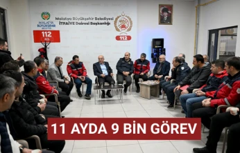 11 ayda 9 bin görev
