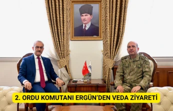2. Ordu Komutanı Ergün'den veda ziyareti